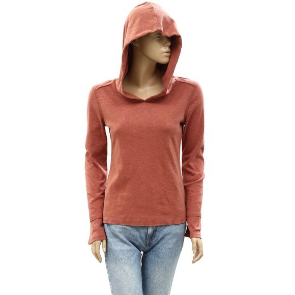 Pilcro & The Letterpress Anthropologie Cotton Long Sleeve Hoodie Top XS - Picture 1 of 8